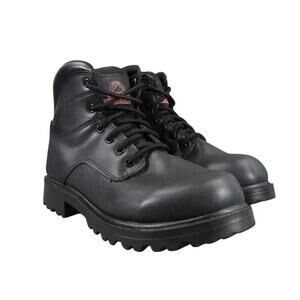Brahma Shoes Mens 7 Boots Work Utility Slip Oil Resistant Combat Black Lace Up